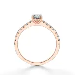 Pierścionek owalny diament różowe złoto SBPZ_042